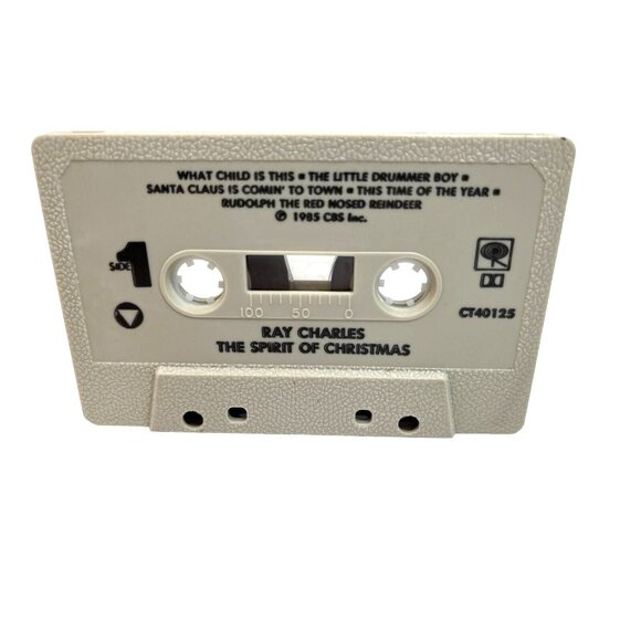 Vintage Cassette Tape Ray Charles Spirit of Christmas A404 - Picture 3 of 7